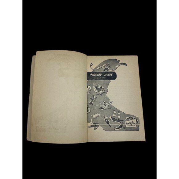 Vintage Giant Junior Classics Robinson Crusoe Daniel Defoe Paperback AS/IS - Picture 9 of 13